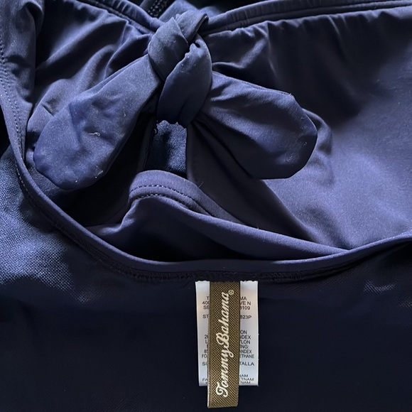 Tommy Bahama one piece navy swimsuit 10 - Picture 7 of 9